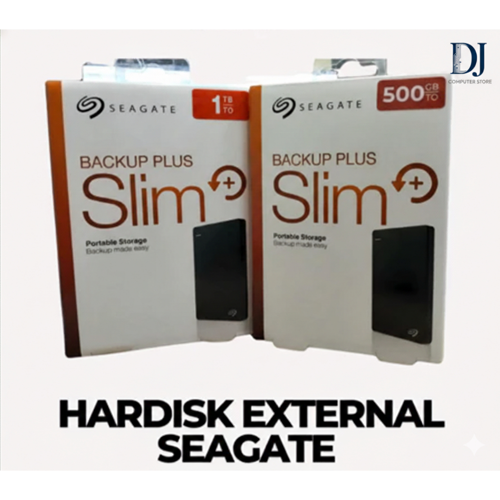 Hardisk / HDD Eksternal Backup Plus Slim SATA Seagate 500gb / 1TB