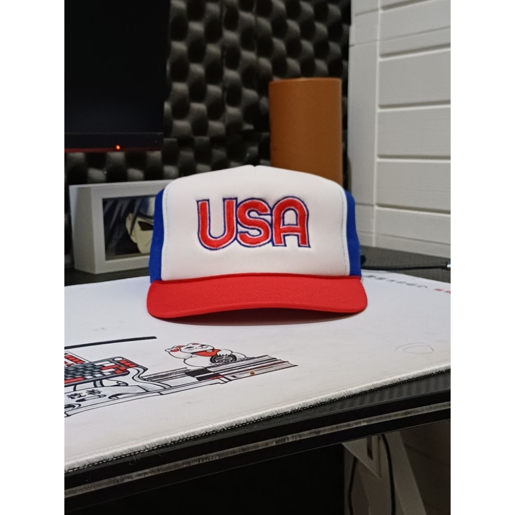 topi trucker ropehat vintage usa ssc second