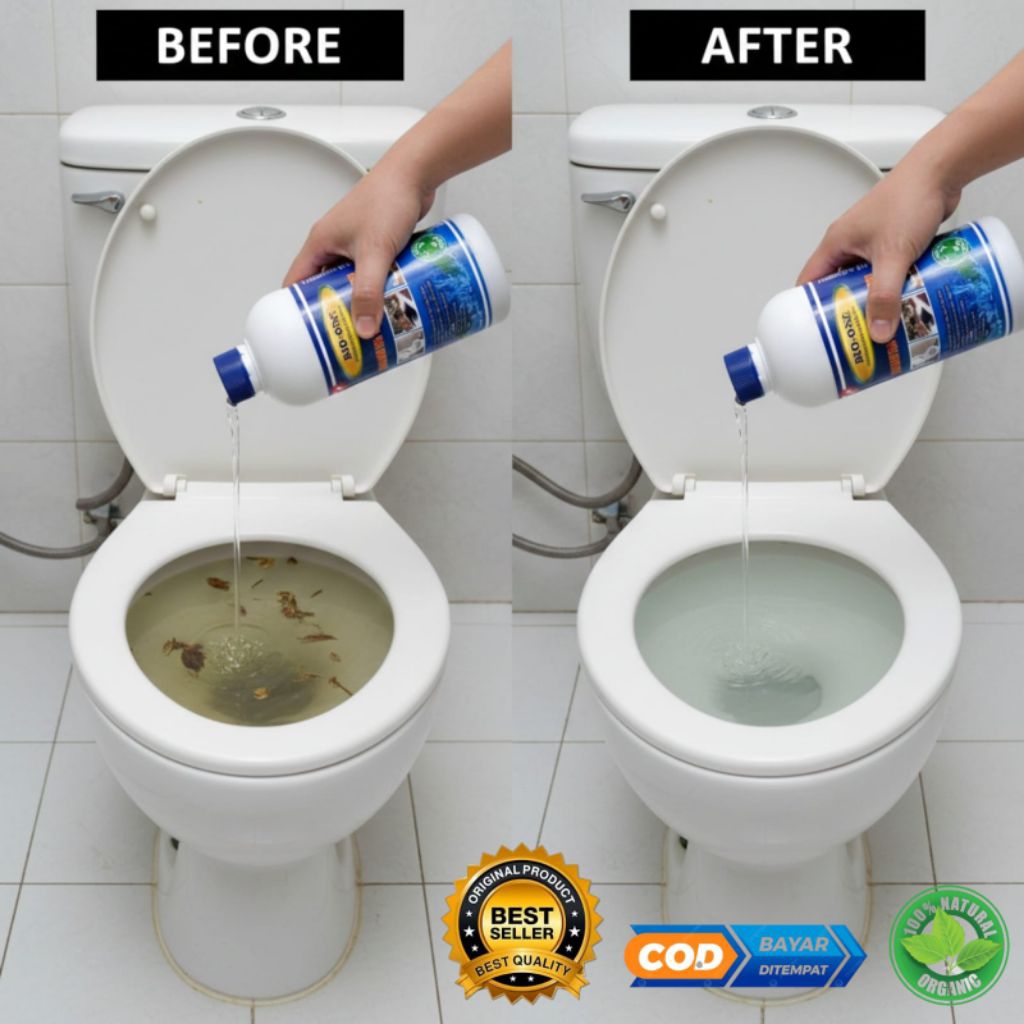(500ml) Obat Penguras WC Mampet Pelancar WC Mampet Paling Ampuh l 100% Organik & Aman - Bio One