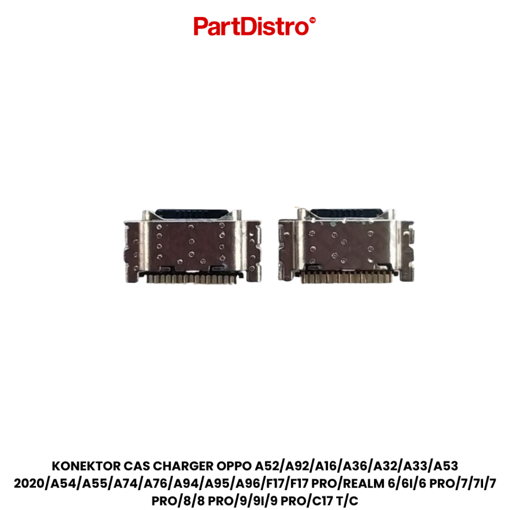 OPPO Konnektor Cas A16 A32 A33 A74 A92 F17 Pro Original Baru Kompatibel