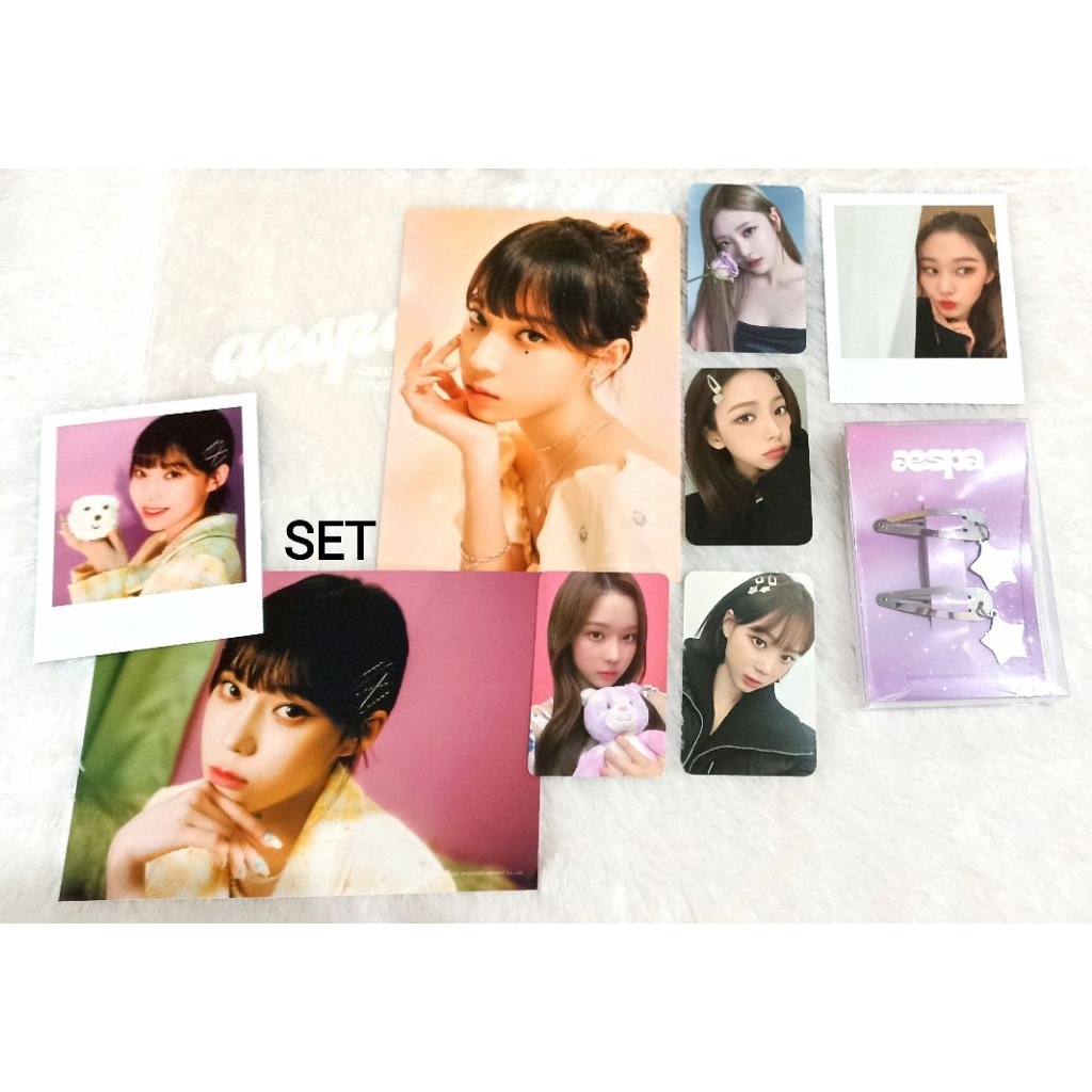 Readystock official MD photo pack photopack photocard PC AESPA WINTER KARINA NINGNING GISELLE hairpi