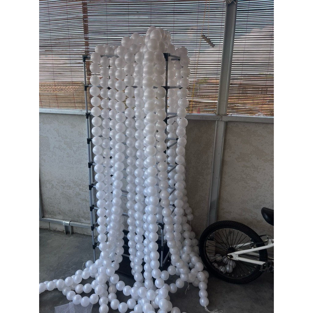 BOLA MUTIARA DEKORASI VIRAL // BOLA DEKORASI // DEKORASI PERNIKAHAN BOLA JUNTAI MUTIARA PUTIH BOLA P