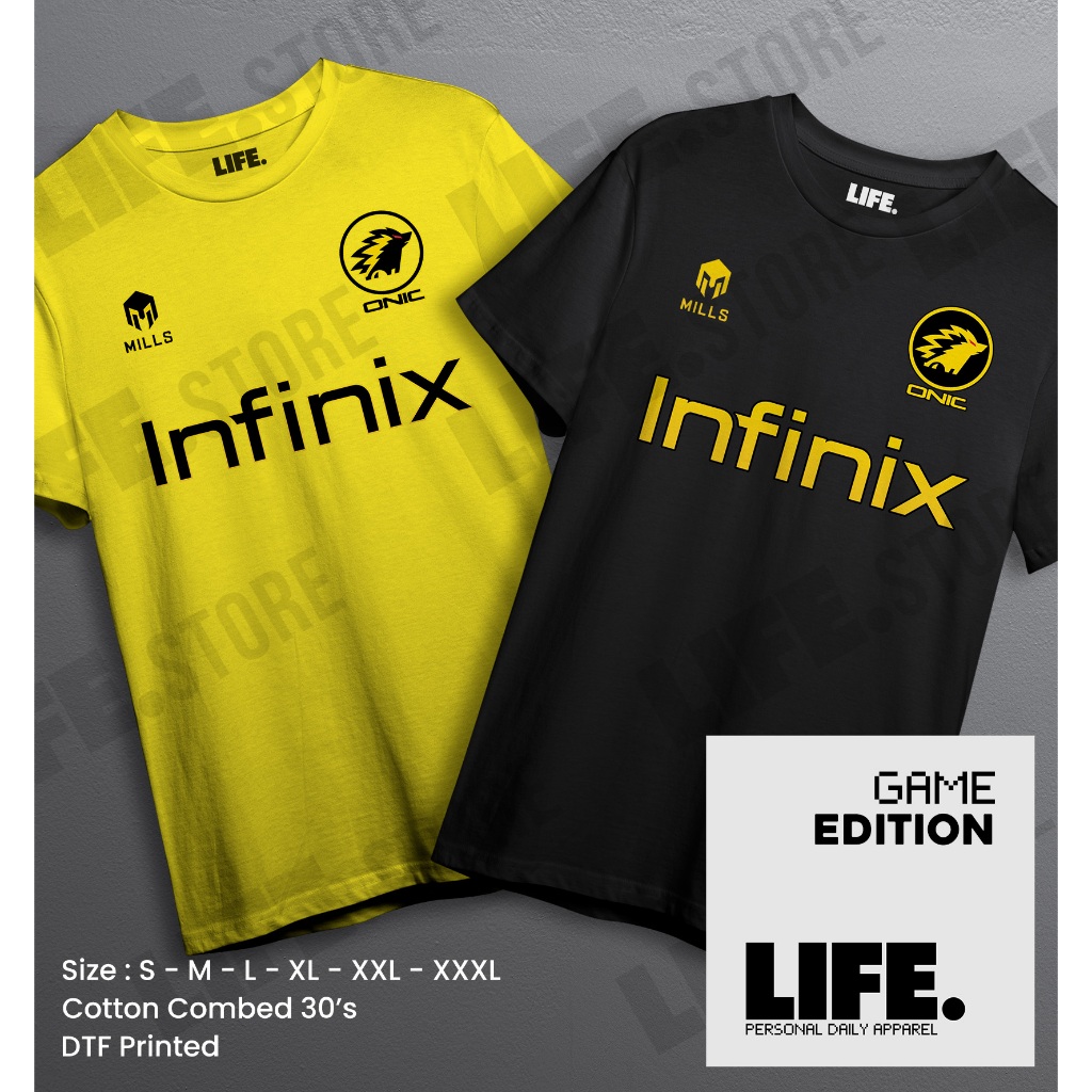 Kaos ONIC Esport Model Jersey Anak & Dewasa Unisex Champion Juara Indonesia Philippine MLBB HOK MPL 