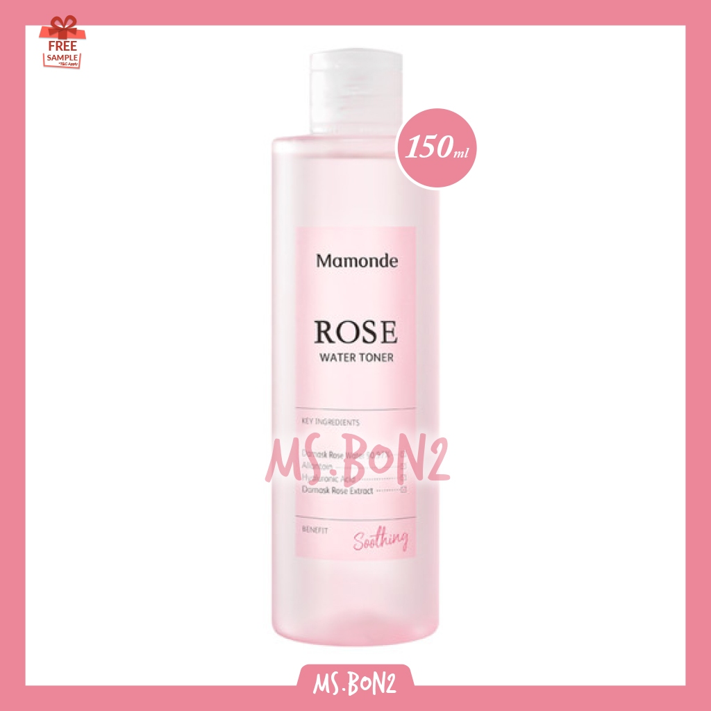Mamonde Rose Water Toner 150ml 250ml 50ml 25ml Full Size Travel Sample Trial Mini Flora Flower Glow