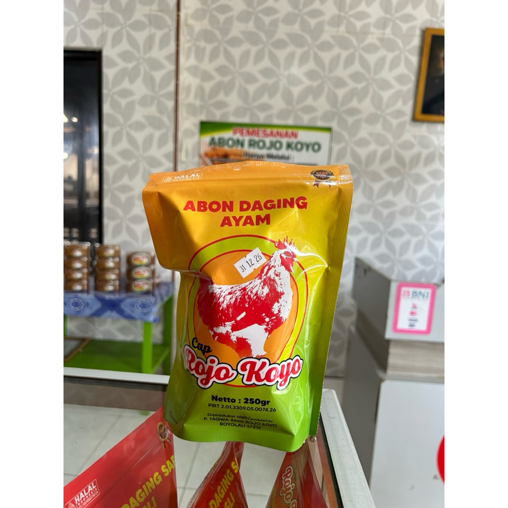 Abon Rojo Koyo Asli Ayam Manis & Ayam Pedas