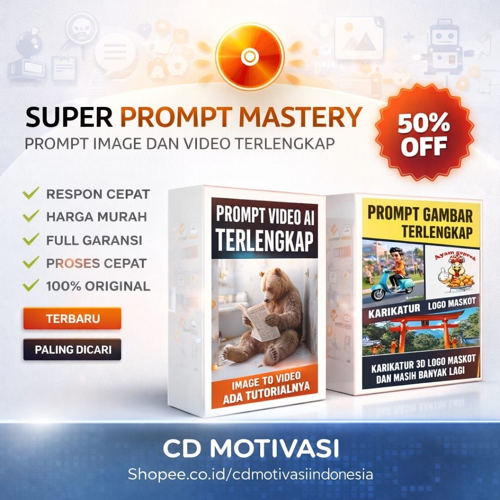 Termurah Super Prompt Mastery: Kelas Prompt Gambar & Video AI Terlengkap
