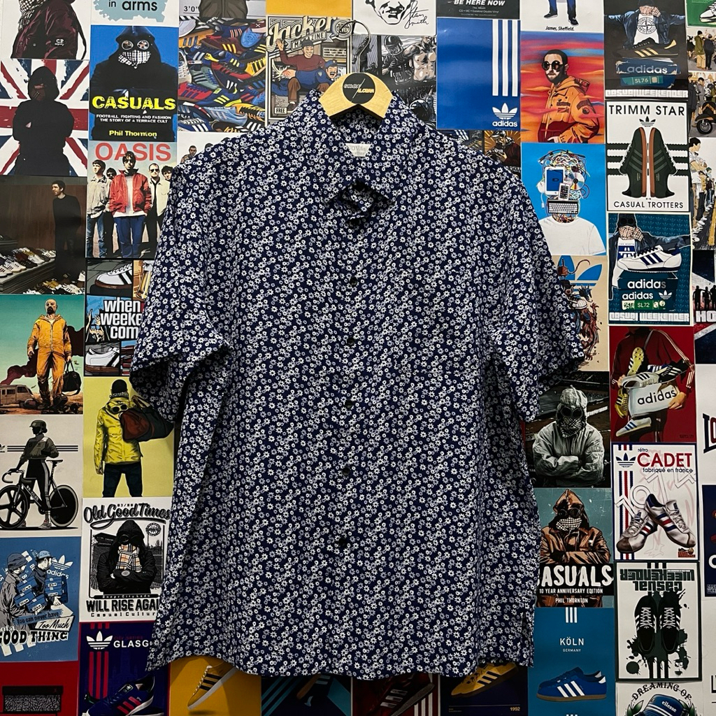 Kemeja / Lengan Pendek / Motif / Vintage / Second / NOVA