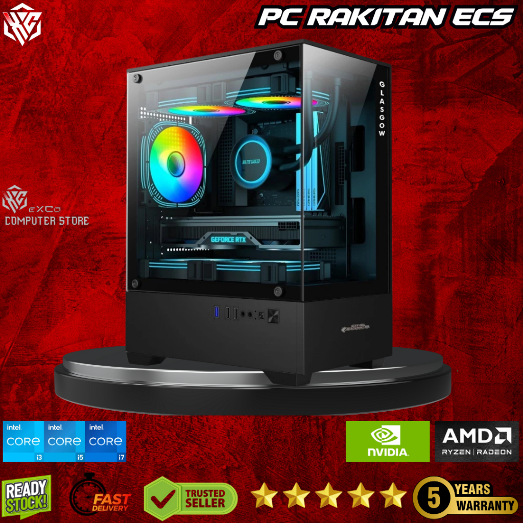 PC 3 Jutaan Kerja Kantor & Office | Ryzen 3 RAM 8GB SSD 128GB HDD 500GB | ECS PRIME