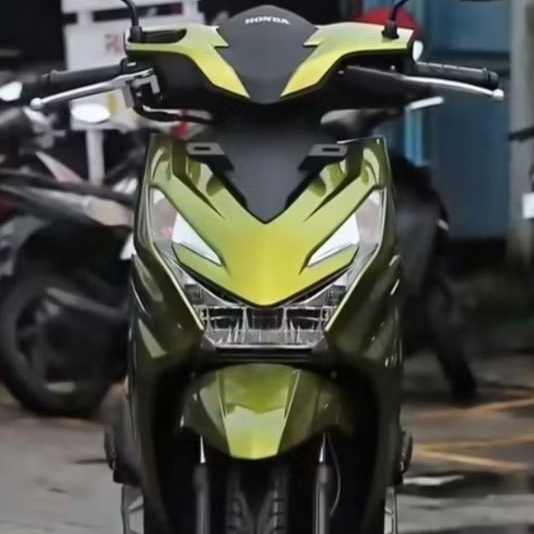 cat motor warna LIME GREEN OVER BLACK cat pu # beat delux new # cat pu # cat custom # cat otomotif #