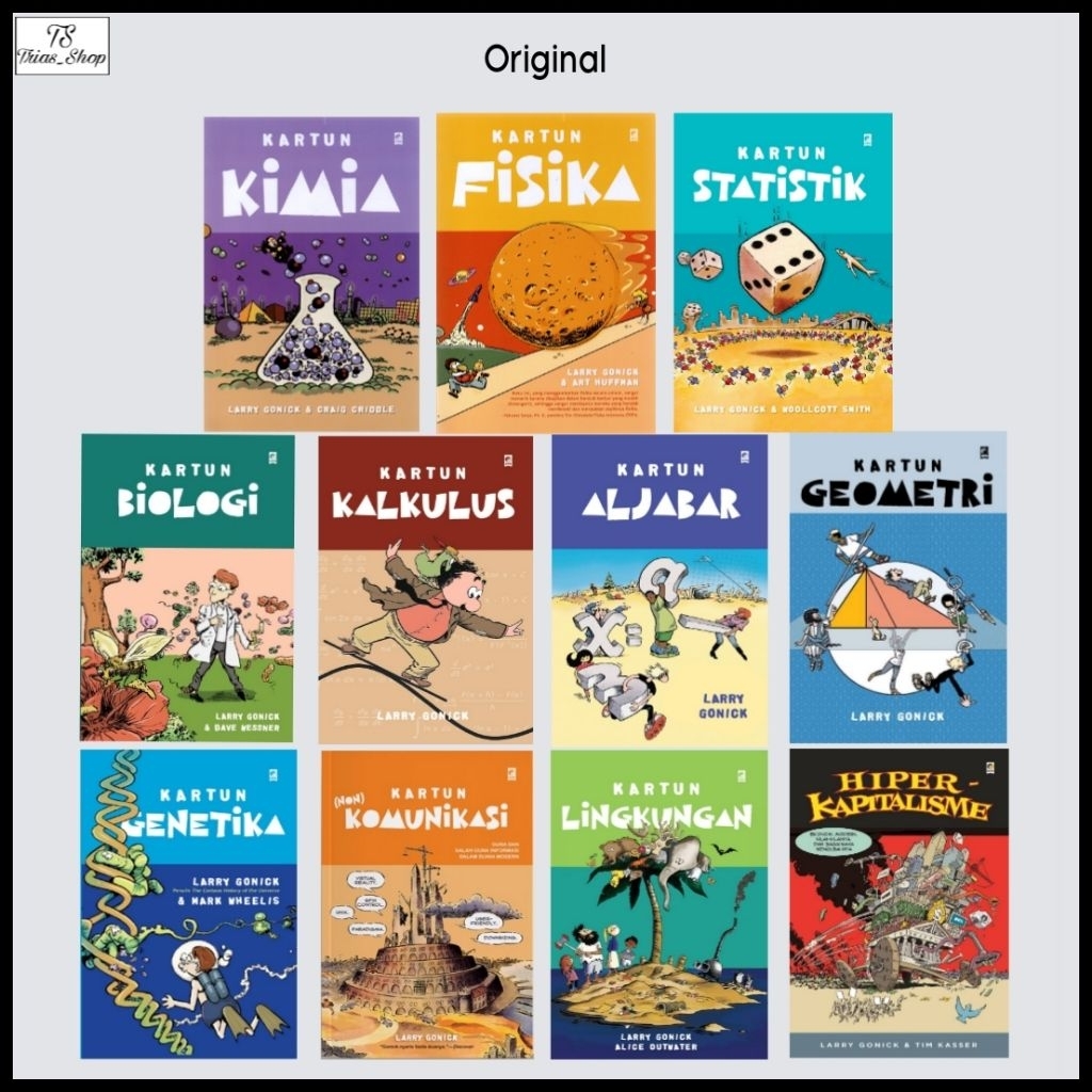 Buku Kartun Fisika  Kartun Kimia Statistik Genetika Non Komunikasi Lingkungan Kalkulus Biology Aljab