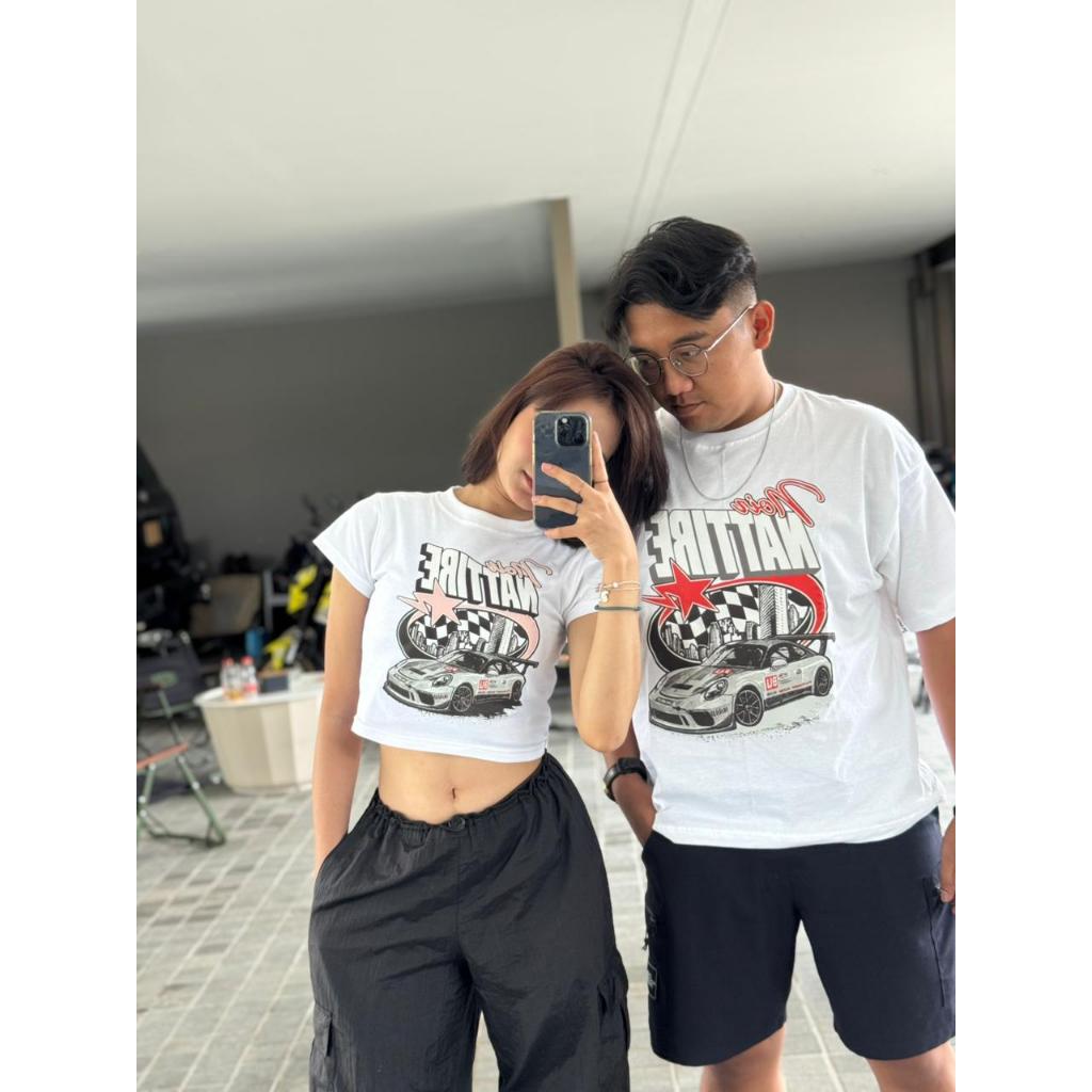 Kaos Couple | Baju Couple Pasangan | Kaos Oversize | Croptop | Tangan Panjang - NASCAR