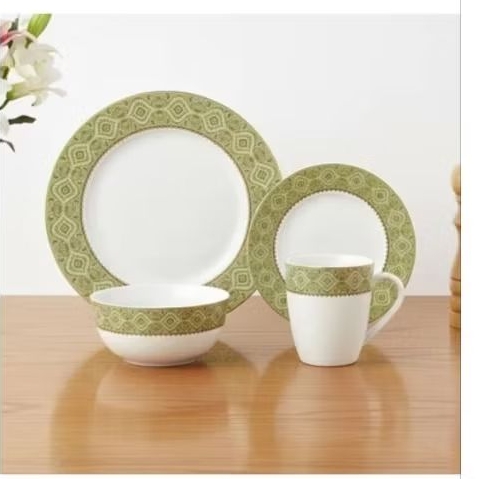 Piring set dinner set premium porcelain Delicia 16 pcs Darja mix