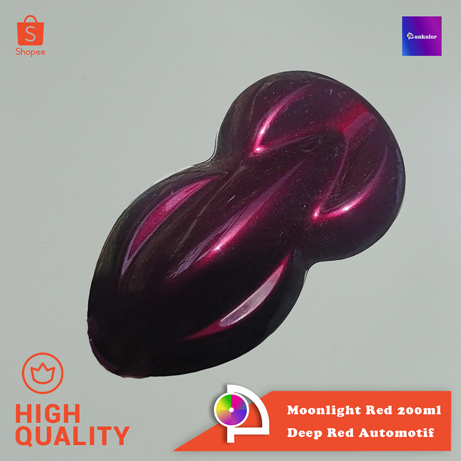 Pankaler Cat Moonlight Red Merah Black Maroon NC Botol 200ml Motor Body Velg Car Duco Paint Color