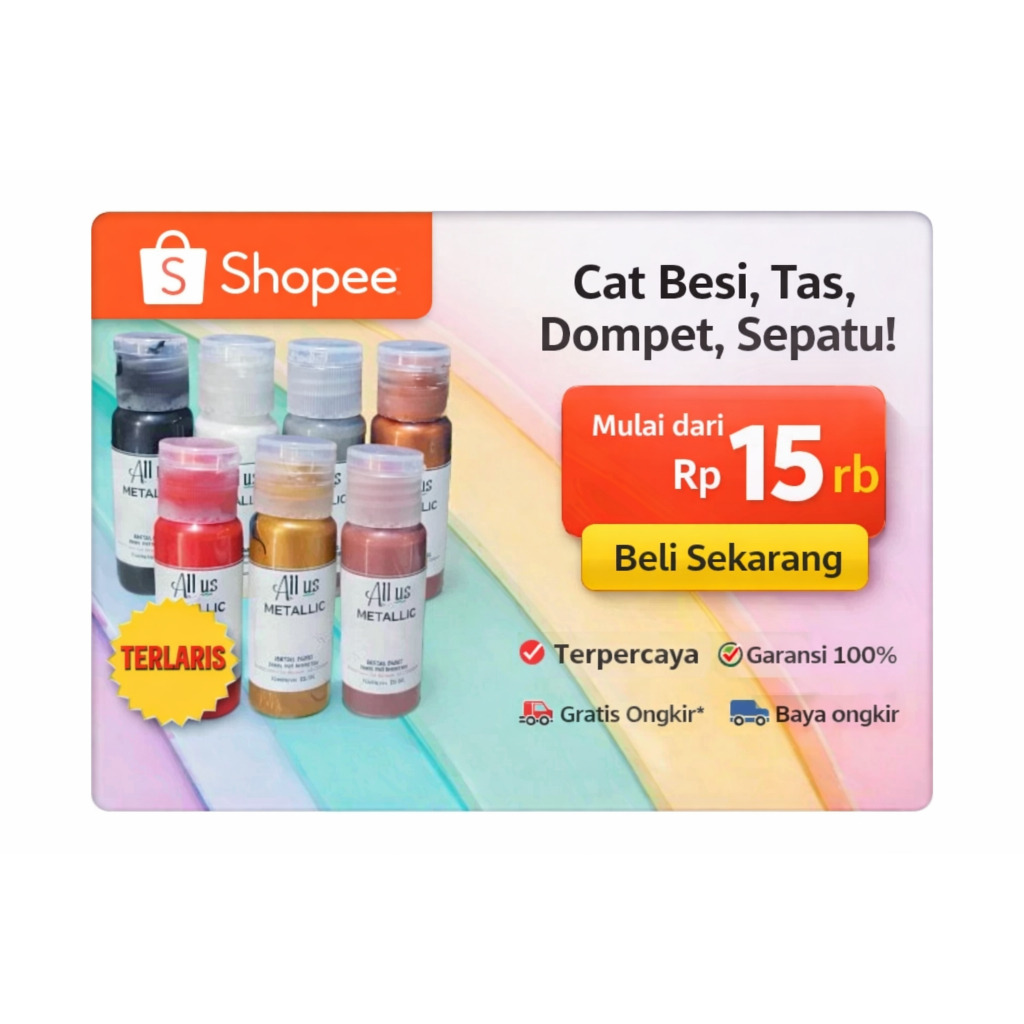 Cat Pewarna Logam Besi Logo Rantai Resleting Tas Dompet Ikat Pinggang Pin Hijab Brand dan lain lain 