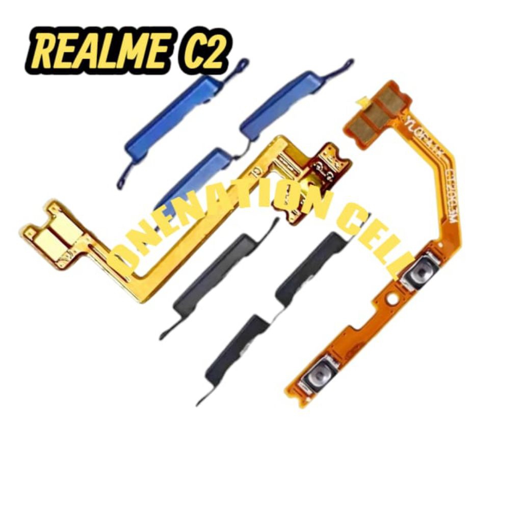 TOMBOL REALME C2 TOMBOL SET + FLEXIBLE FLEXIBEL ON OFF VOLUME REALME C2 FLEXIBLE FLEXIBEL ON OFF VOL
