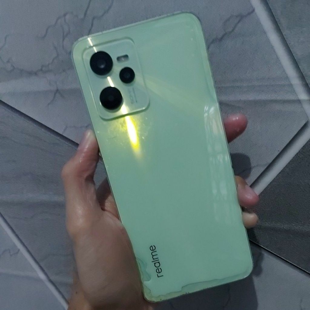 hp second realme c35 ram4 64gb kel hp dan sofe case (lecet pake)