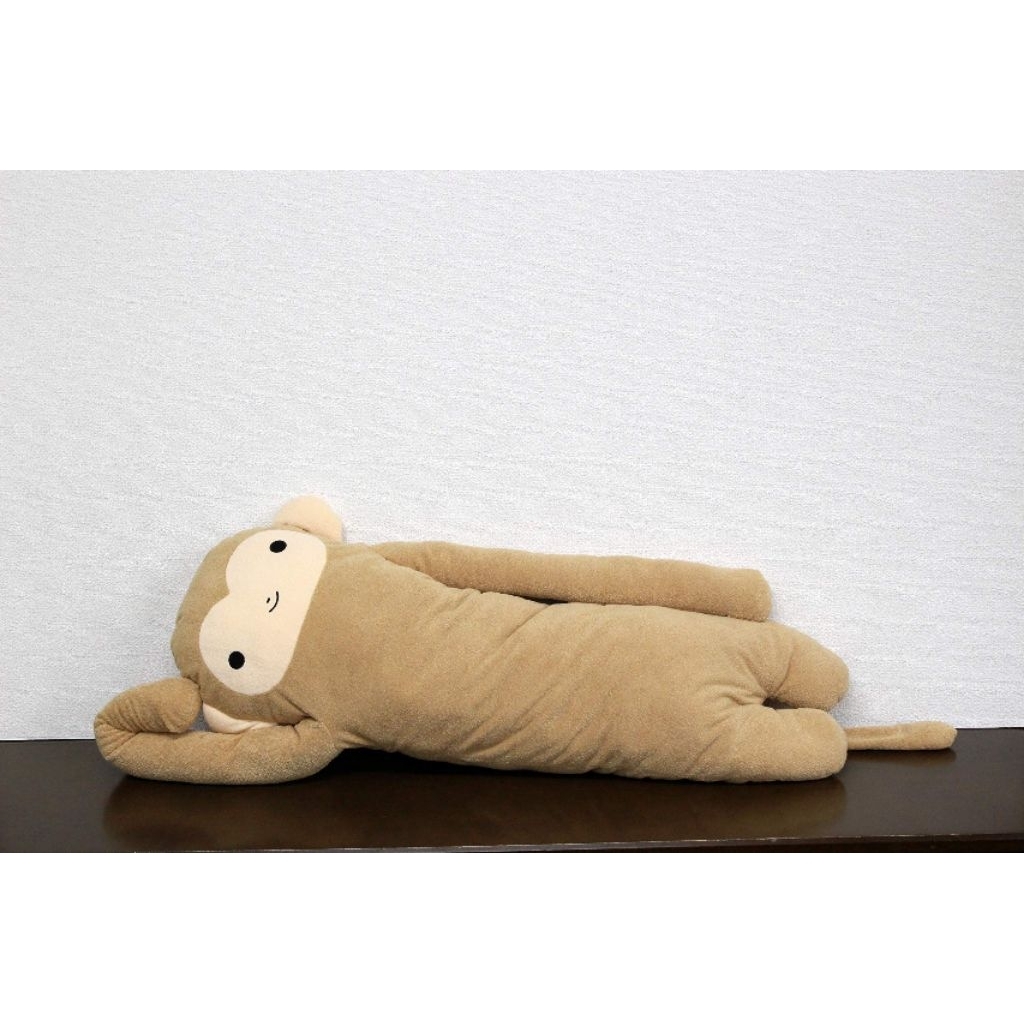 Boneka Shinada Jepang FumoFumo-san Monyet Mocha L Mainan Boneka Beanbag Cokelat Fumo