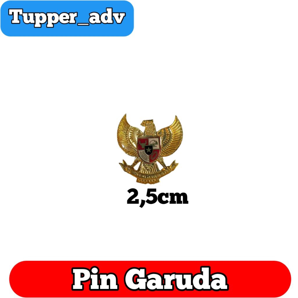 Pin Bros Garuda Resin Ukuran 2,5cm / Pin Paskibra / Pin Bros Garuda Fiber Lapis Resin