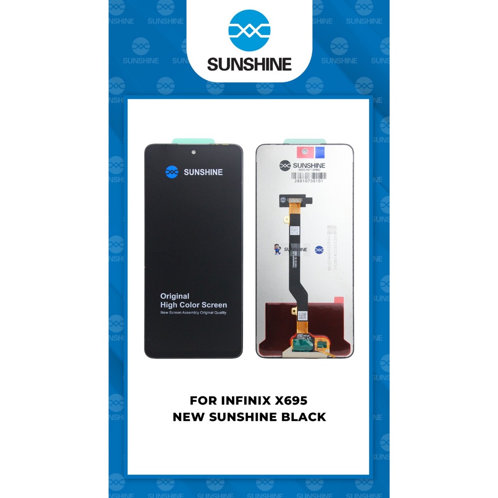 LCD NEW SUNSHINE BLACK INFINIX X695 +TS /X695C/X695D (INFINIX NOTE 10 PRO)