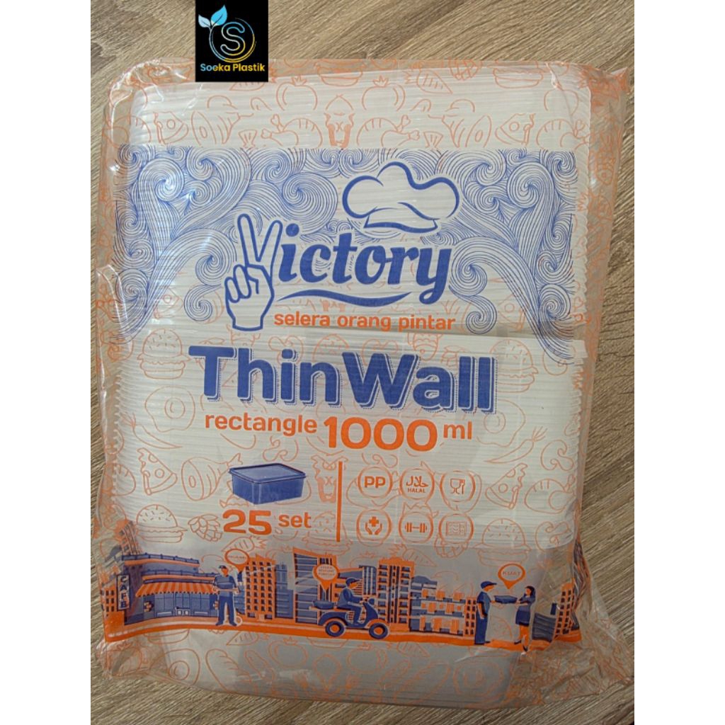 Kotak Makan / Thinwall Merk Victory 1000ml