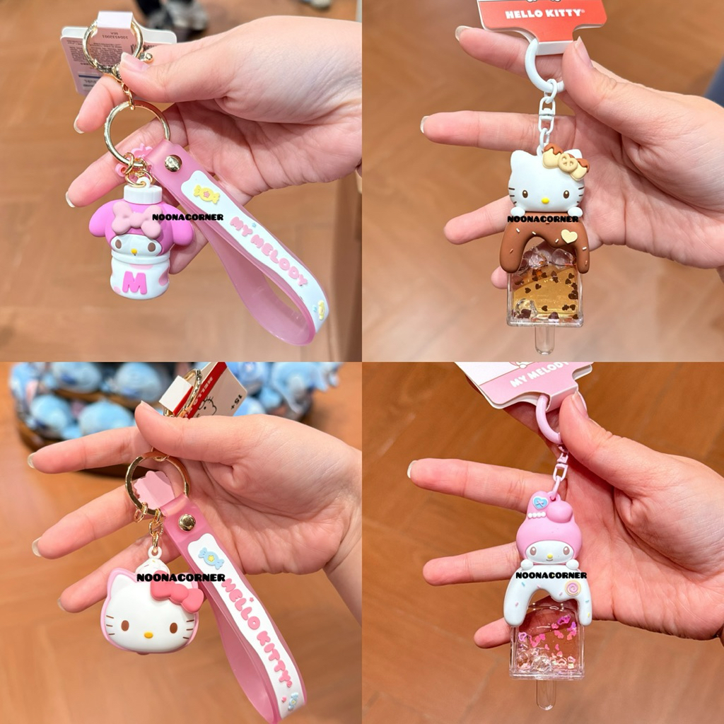 Miniso x Sanrio‼️ Gantungan Kunci / Bag Charm / Keychain PVC Sanrio Characters Snack Series (My Melo
