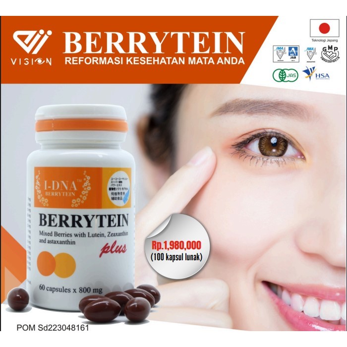 Herbal Mata BERRYTEIN PLUS Bantu Jaga Kesehatan Retina