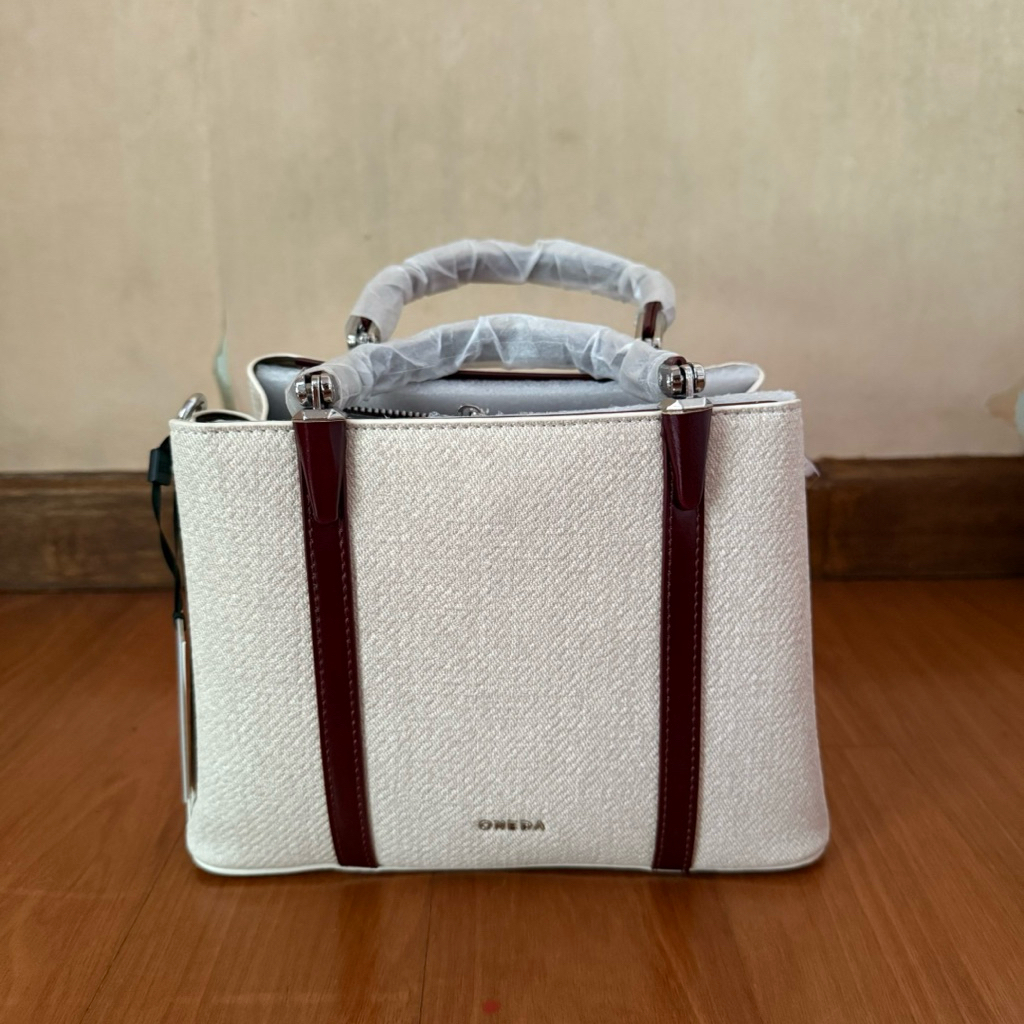 [ONEDA] Evelyn Tas Jinjing Selempang Wanita Woman Bag Hand Bag Wanita Sling Bag Wanita Putih Cream