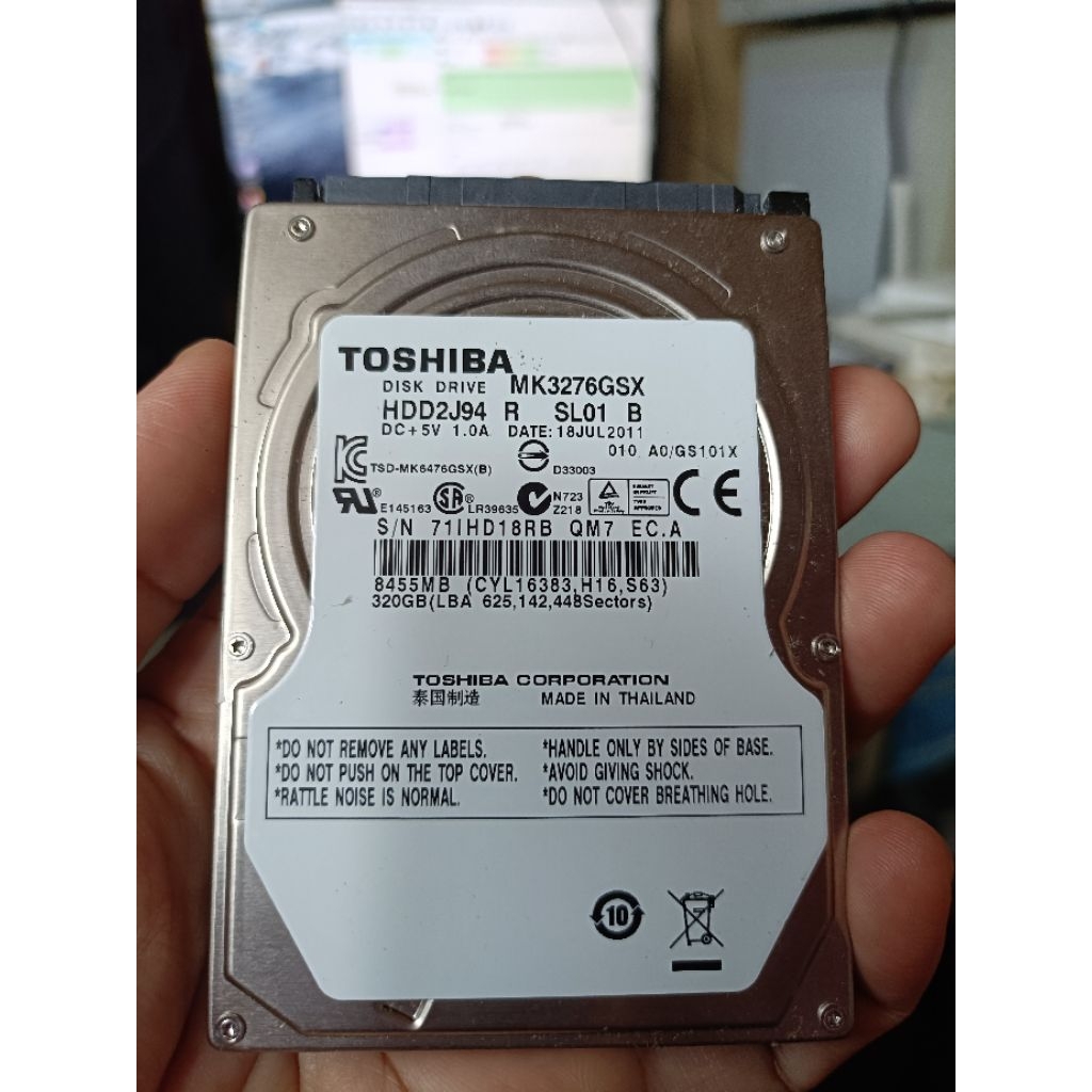HARDIS LEPTOP 320GB Toshiba