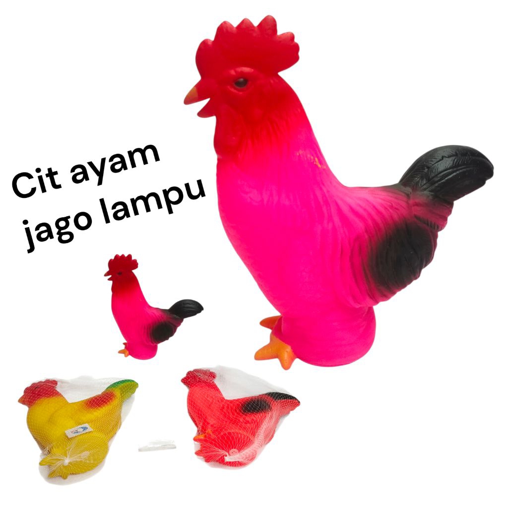 MAINAN CIT AYAM JAGO LAMPU/MAINAN BAYI CIT AYAM JAGO KEMASAN JALA