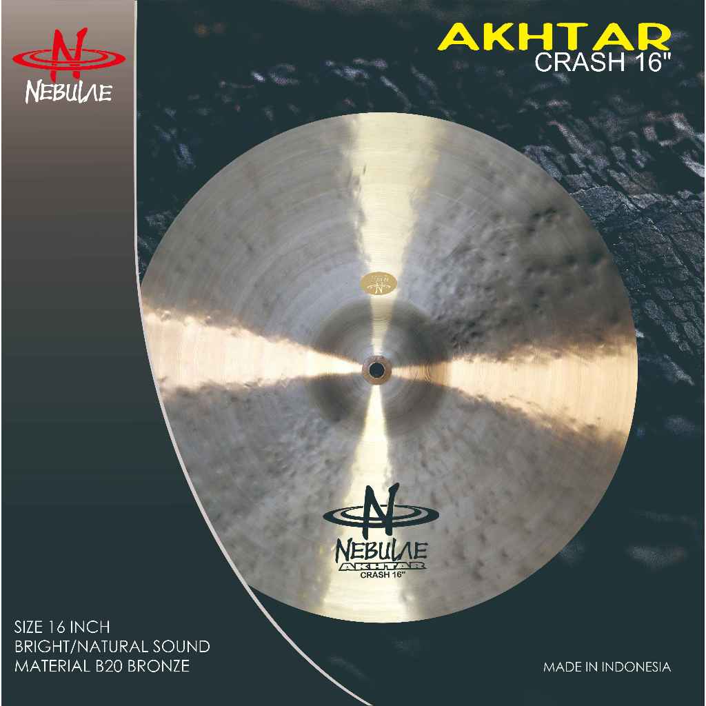 Nebulae Cymbal Akhtar Crash 17" | Simbal Drum 17 Inch | Crash Cymbals B20