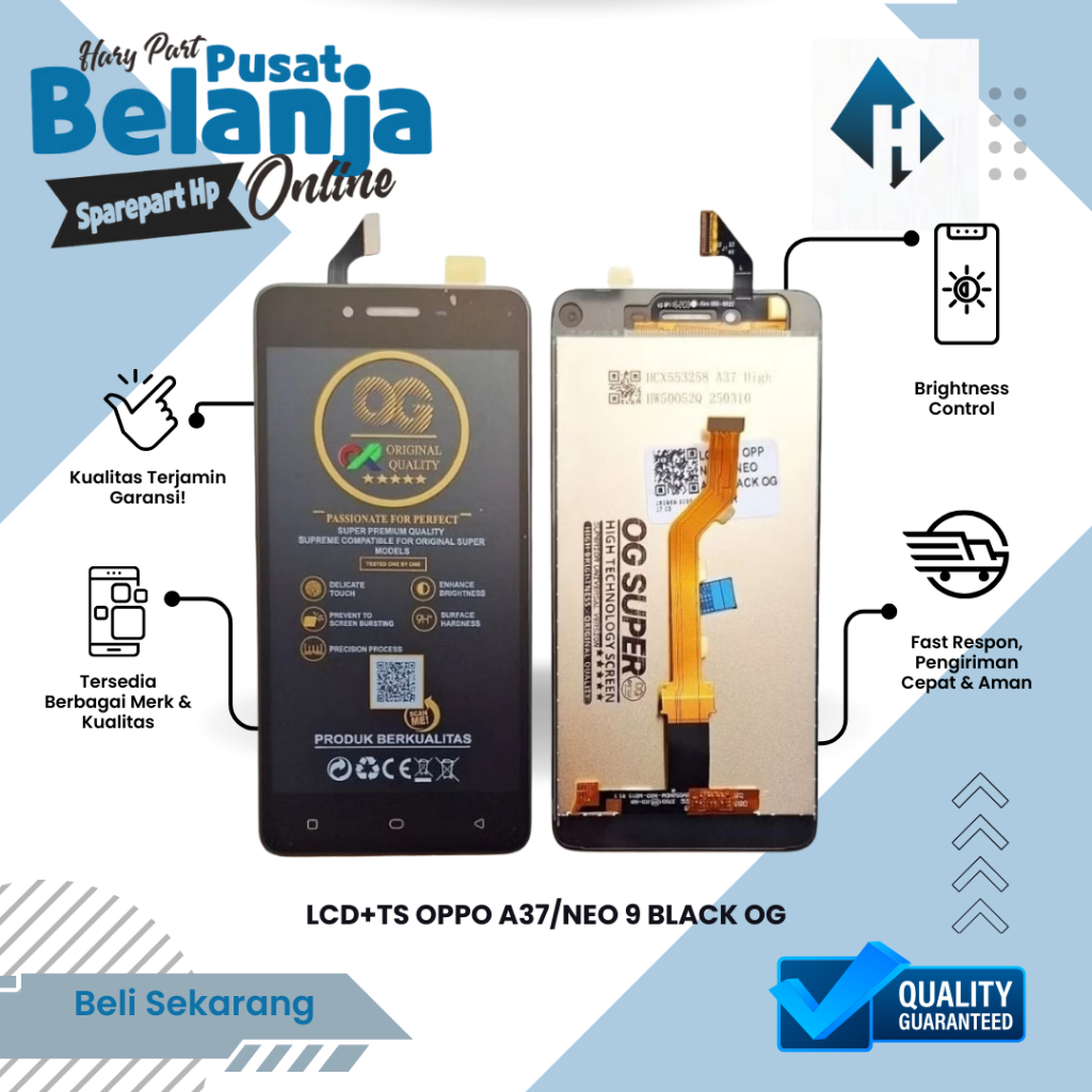 LCD Oppo A37 / Oppo Neo 9 Fullset Original Bergaransi