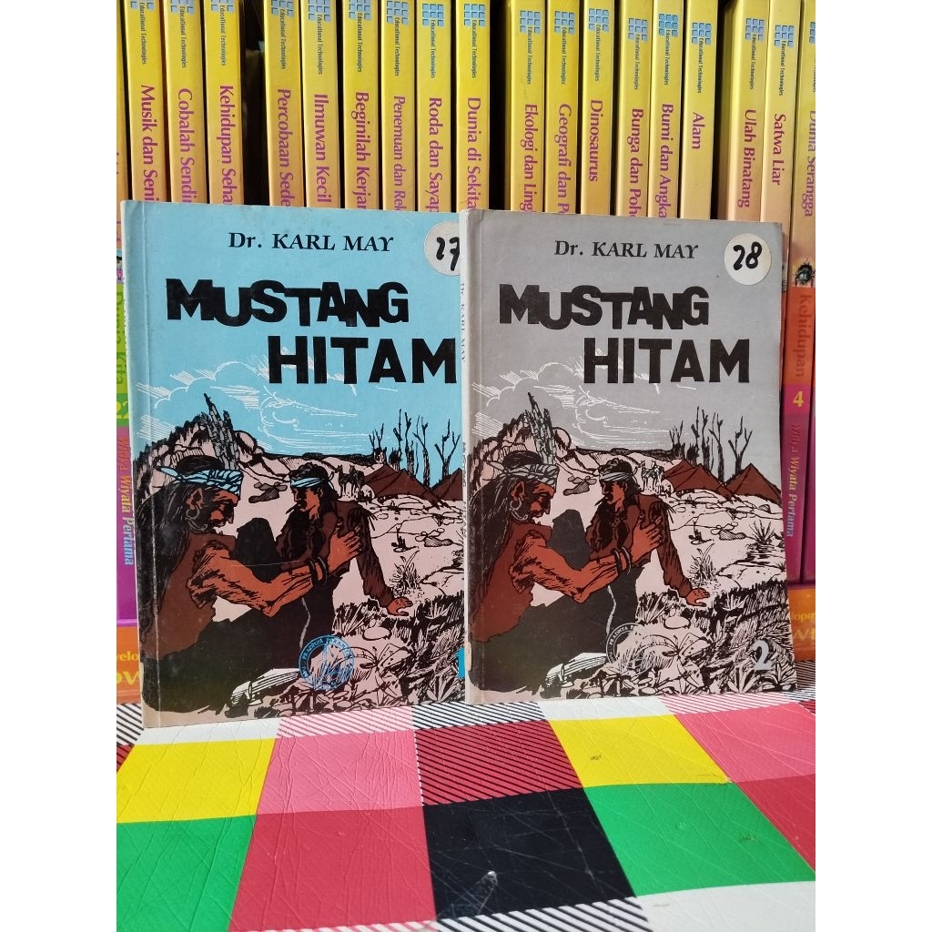 SATU SET PENGEMBARAAN Dr KARL MAY MUSTANG HITAM