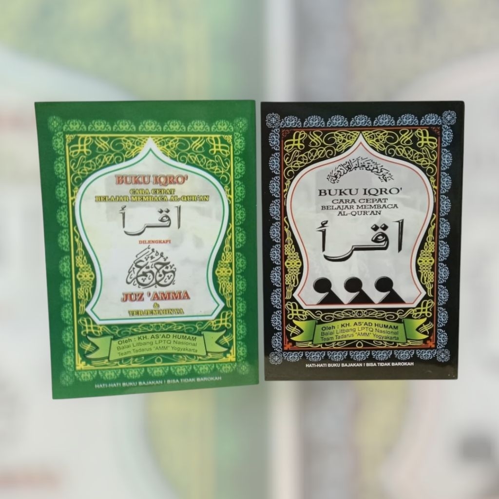 ORIGINAL BUKU IQRO' + BUKU IQRO' DI LENGKAPI JUZ'AMMA.