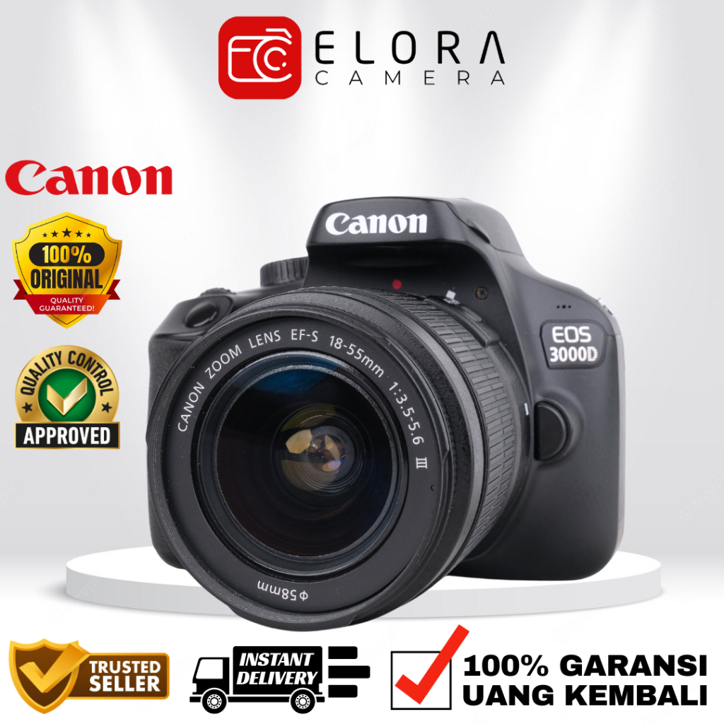 Canon EOS 3000D Kit 18-55mm / Kamera DSLR Canon EOS 3000D Kit 18-55 mm / Canon 3000D 3000 D Kit