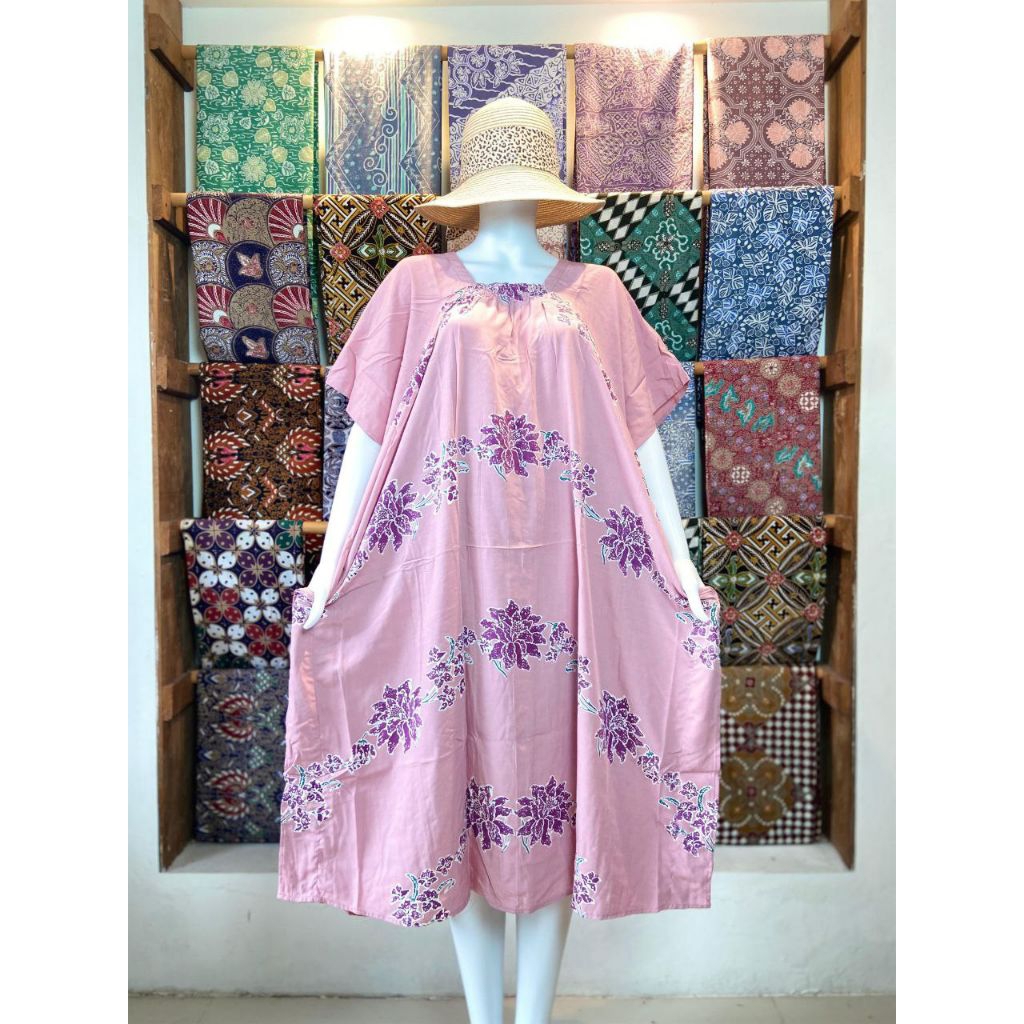 NINGRAT Daster Lowo Batik Colet Ld 140 Pb 115 Dada Karet Non Busui Jumbo Terbaru Kekinian Baju Tidur