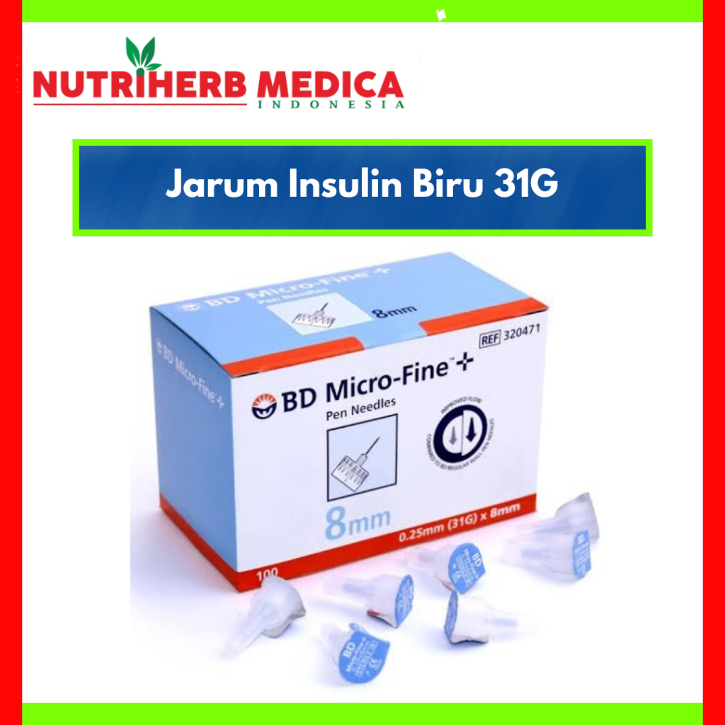 Jarum Insulin Biru BD Micro Fine Blue Insulin Needle