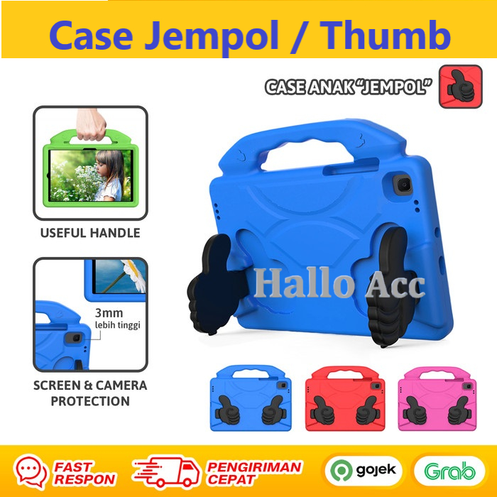 SAMSUNG TAB A8 / Case SAMSUNG TAB A8 T295 T290 X205 X200 Jempol Standing Thumbs Casing