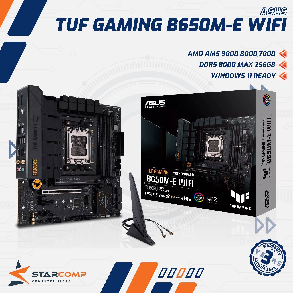 Asus TUF GAMING B650M-E WIFI AM5 B650 DDR5