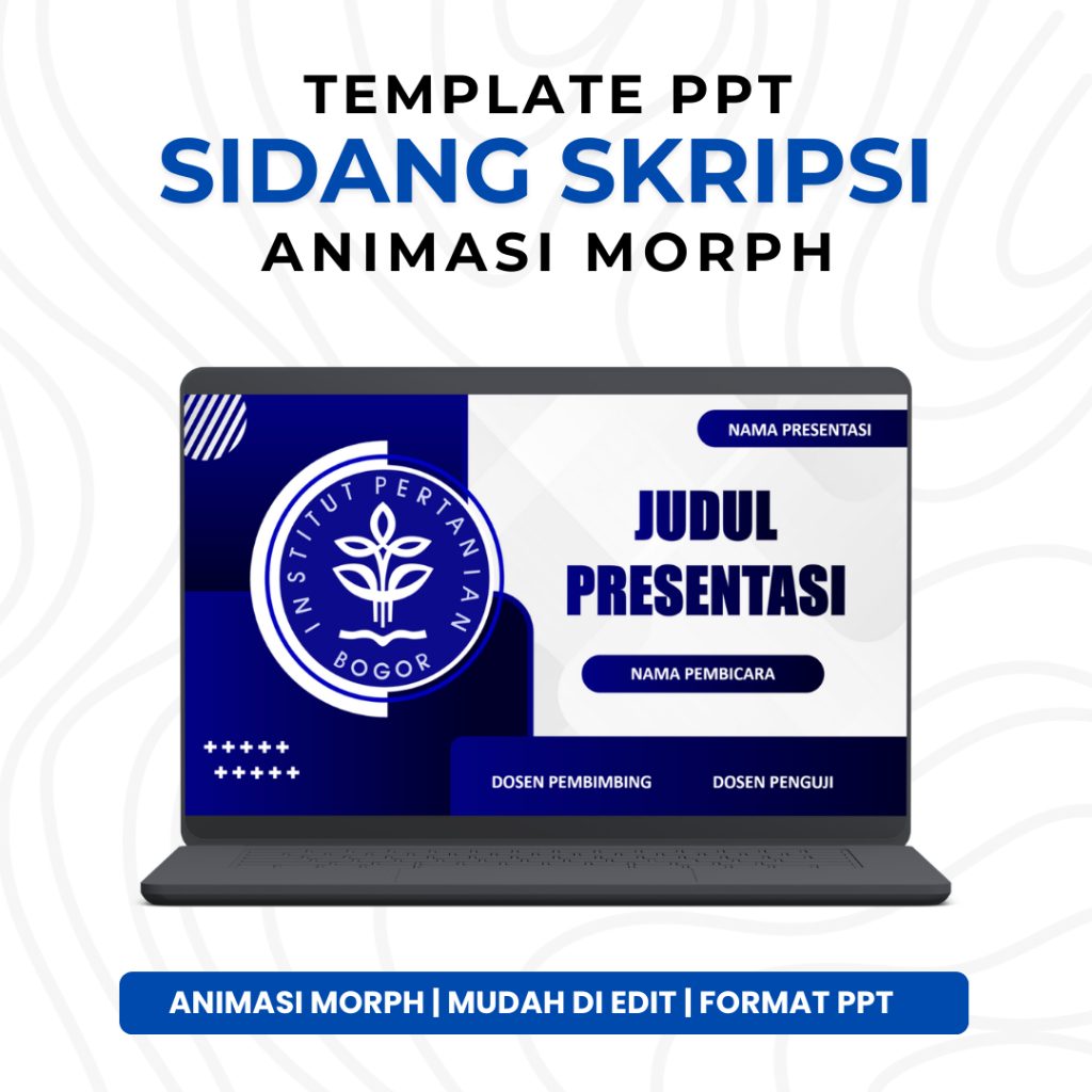 Template PPT Premium SIDANG - Animasi Morph, Animasi Bergerak untuk Seminar & Sidang | PPT 9