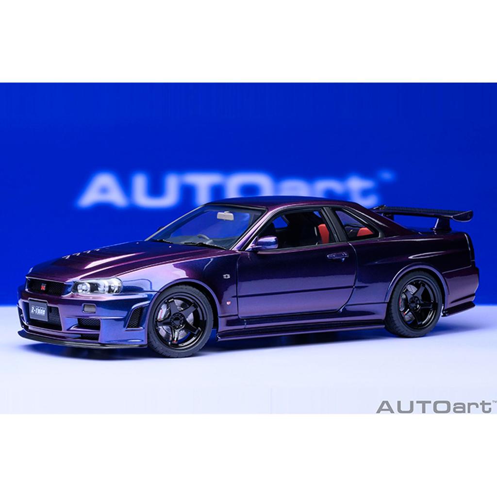 1/18 AUTOART NISSAN SKYLINE GTR R34 Z-TUNES PURPLE DIECAST NOT R32 R35