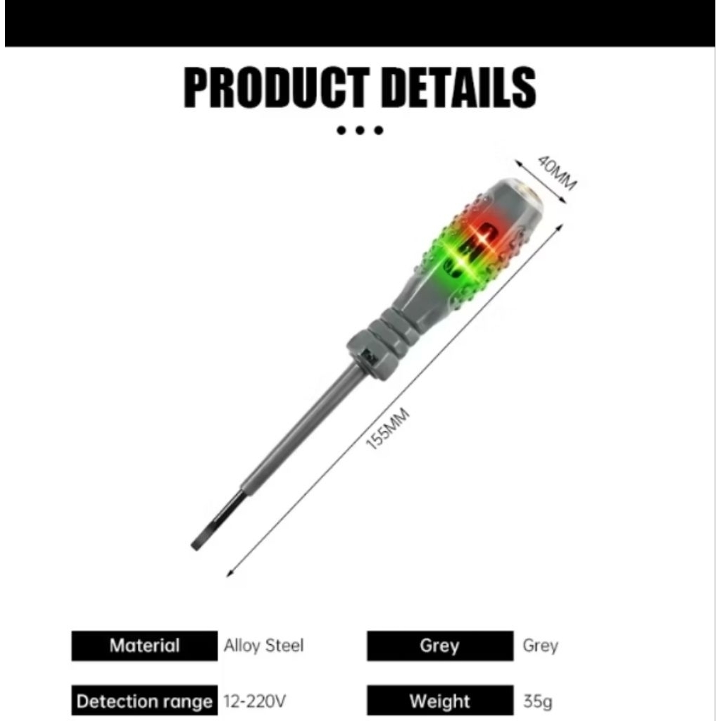 Tespen Multifungsi 100% Original, Tespen Obeng Minus Bisa Cek Kabel Putus hottome