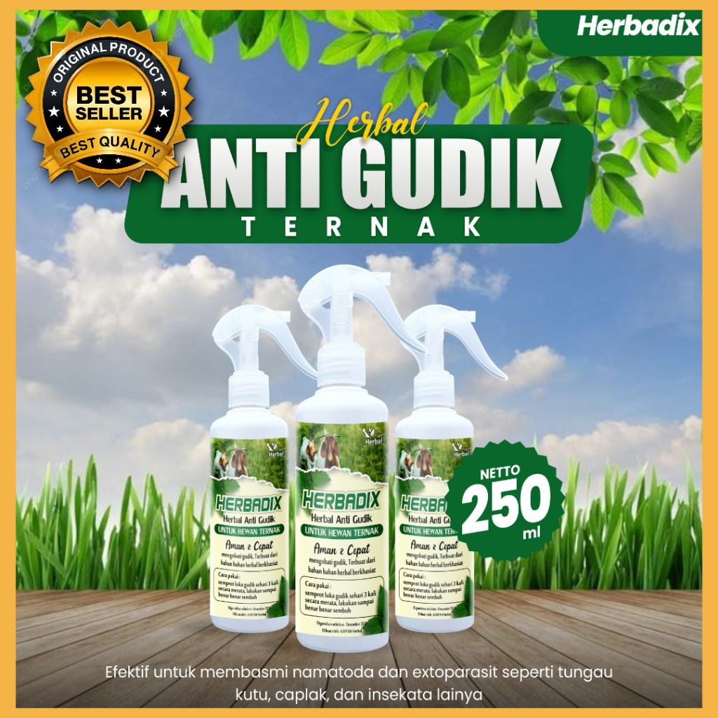 TERPERCAYA  Obat Gudik Kambing Etawa, Obat Gudik Kambing Herbal