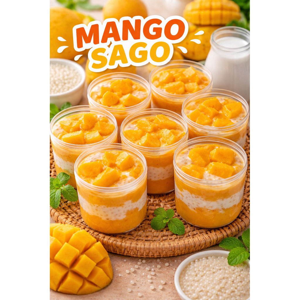 Mango Sago dessert jar