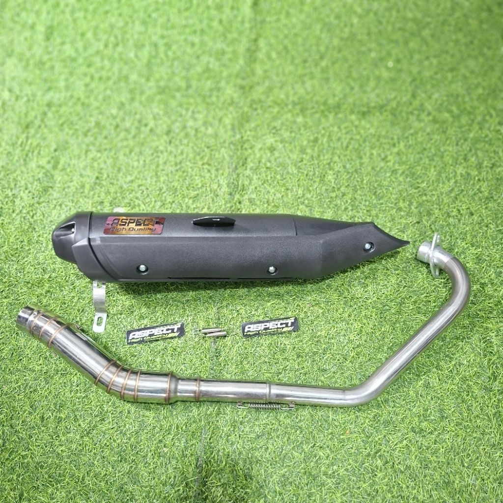 KNALPOT STANDAR RACING ASPECT ORIGINAL VIXION NEW/OLD KARAKTER SUARA BASS ADEM
