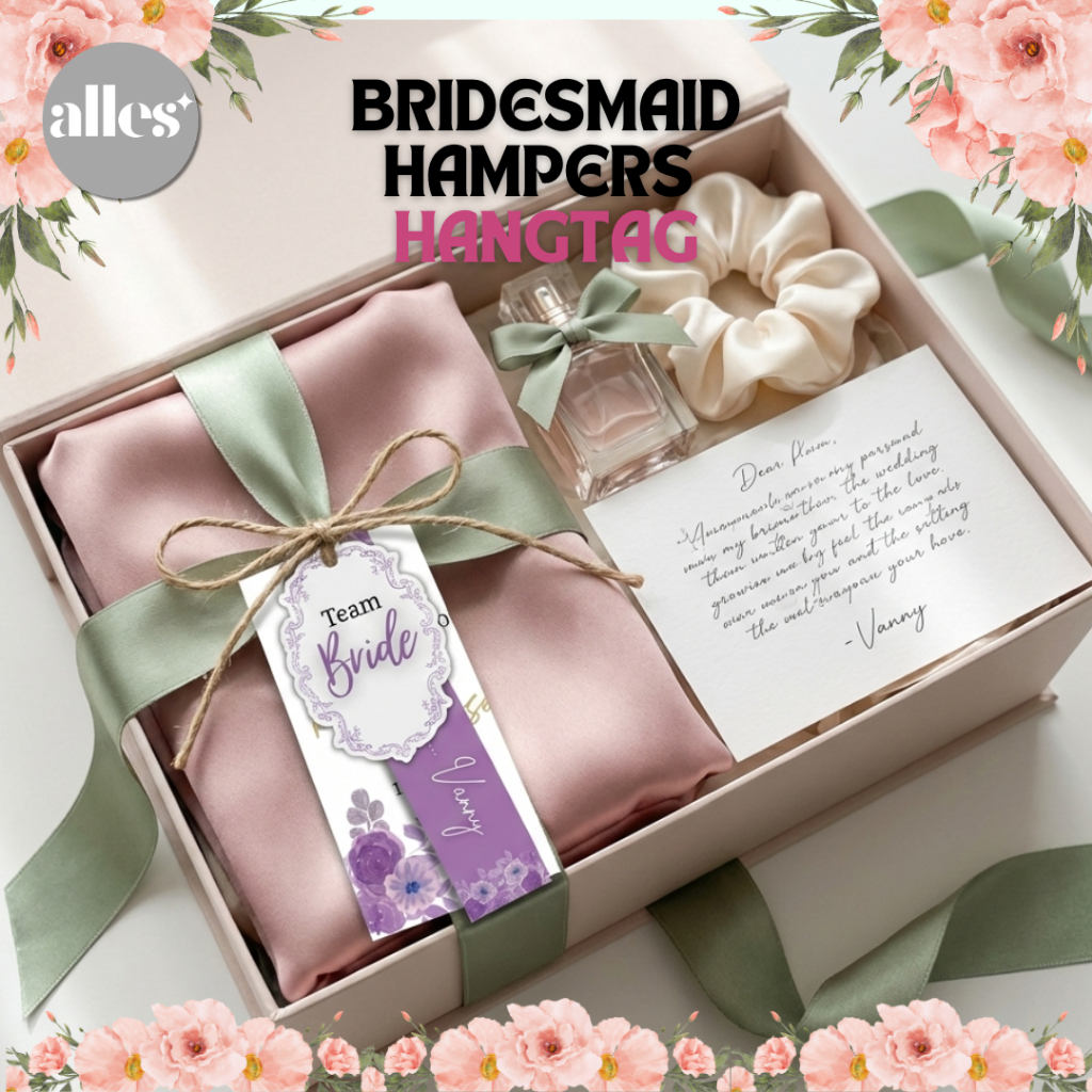 [10 PCS] HANG TAG BRIDESMAID HAMPERS- TAG BRIDESMAID HAMPERS- BRIDESMAID HAMPERS HAMPERS