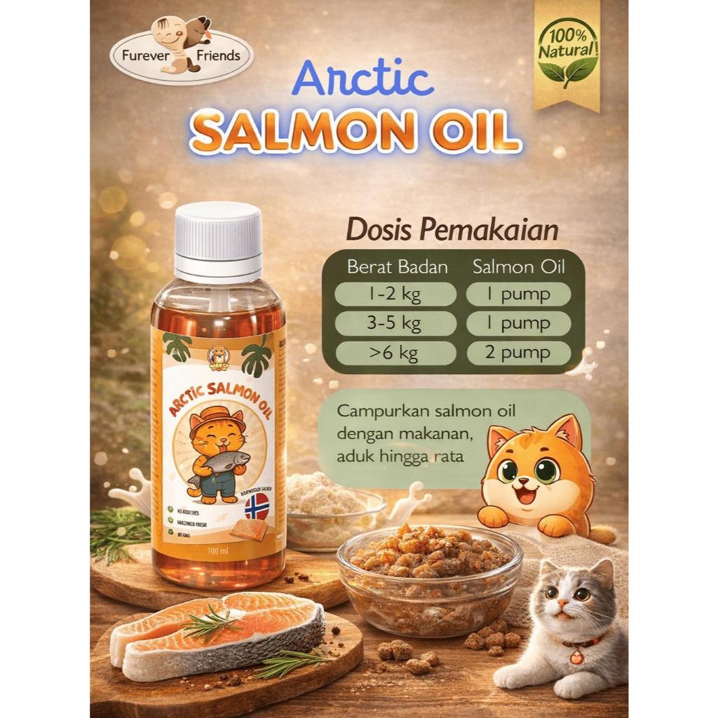 Minyak Salmon Murni 100% - Minyak Salmon Kucing Anjing - Salmon Oil Vitamin - Minyak Ikan Salmon Unt