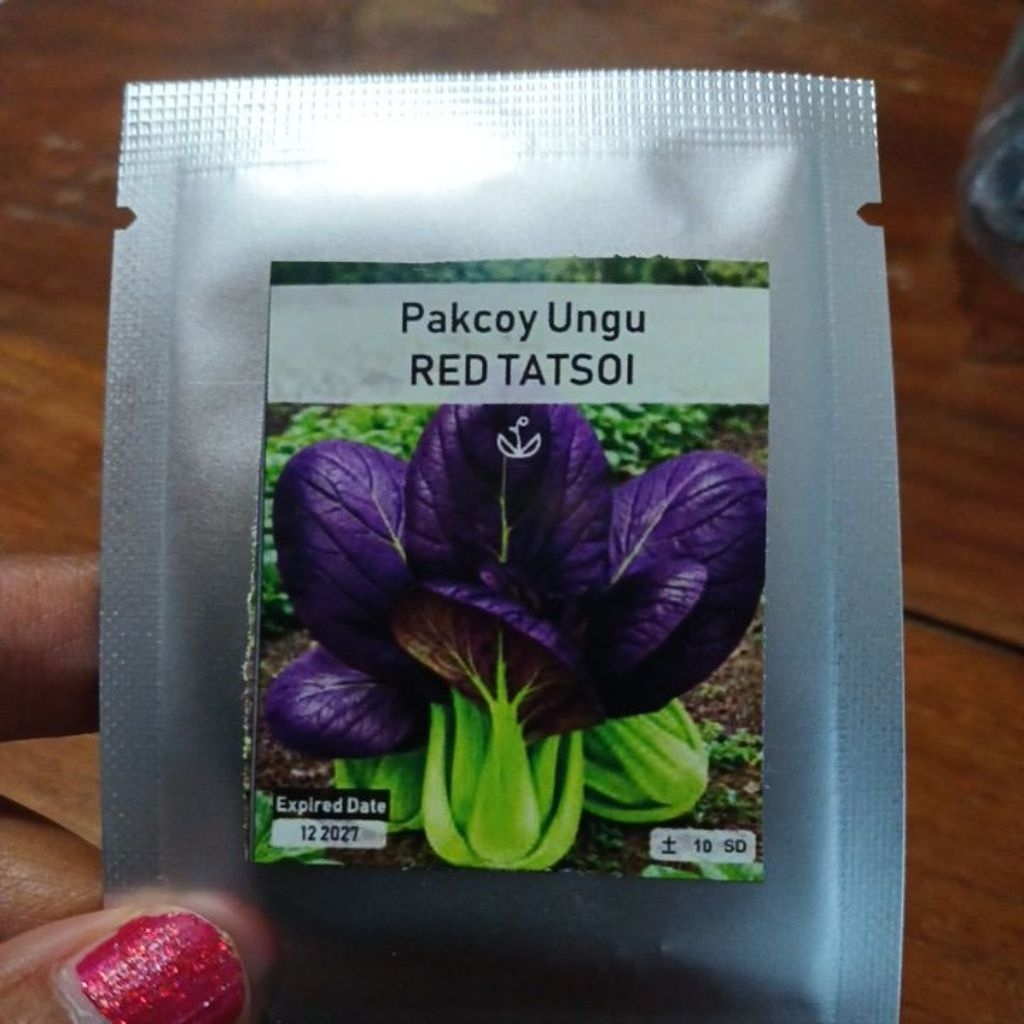 Benih Bibit Pakcoy ungu