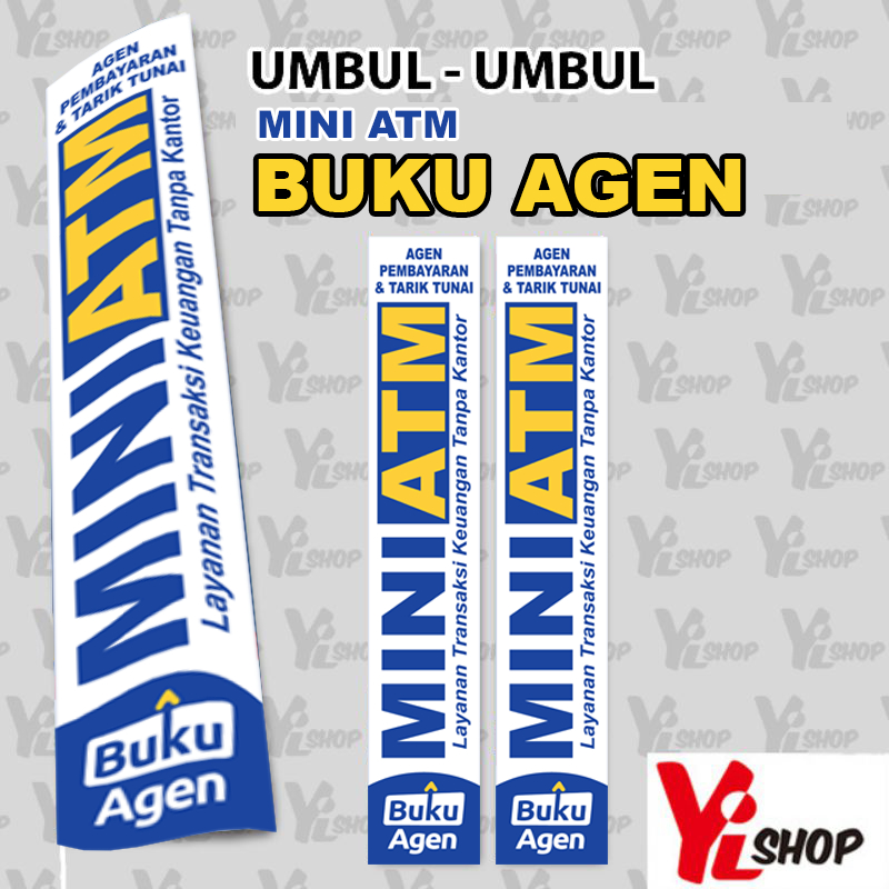 Umbul Umbul Kain Agen Mini ATM BUKU AGEN BUKU WARUNG SRC ukuran 50x300