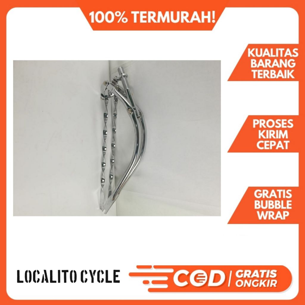 springer sepeda lowrider semi twist 20,26 inc  chrome
