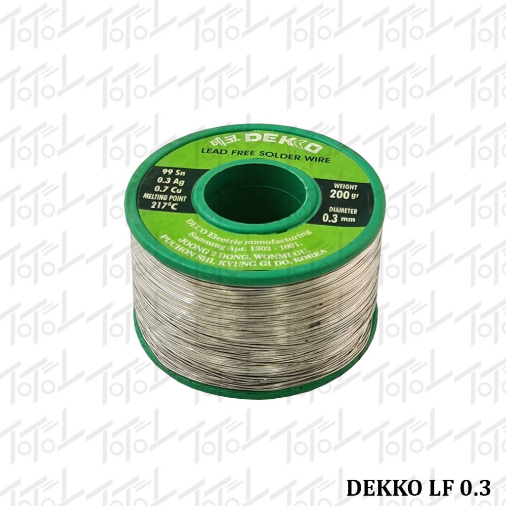 Dekko Timah Leadfree 0.3 200 gram / Dekko Timah 0,3 mm 200 gr Leadfree / Timah Dekko LF 0.3